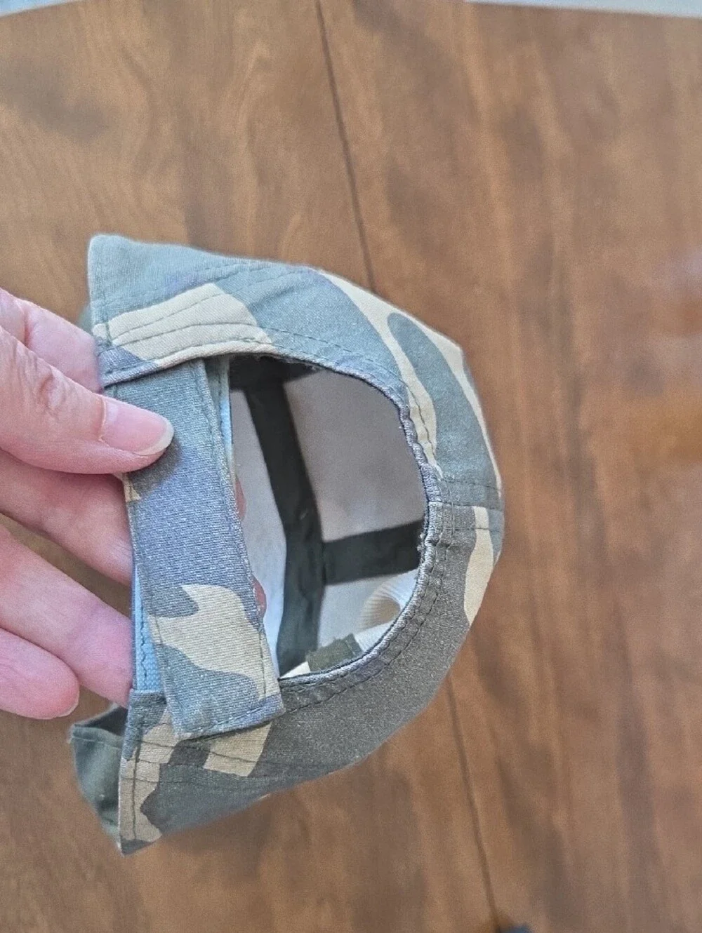Target Green and Cream Camo Kids Cap